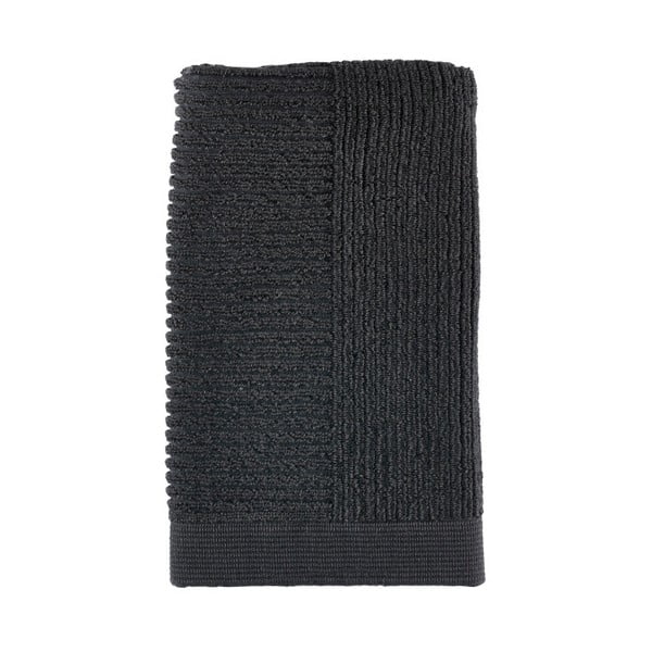 Černý ručník Zone Simple, 50 x 100 cm