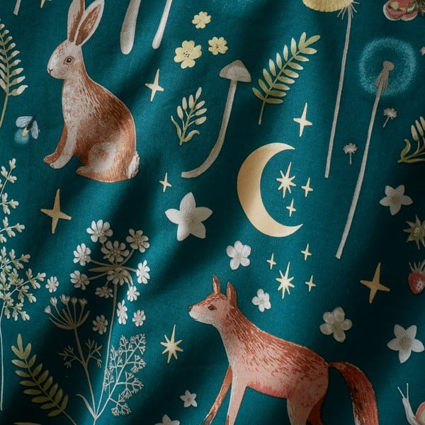 Prodloužené tmavě zelené povlečení na dvoulůžko 230x220 cm Enchanted Twilight – Catherine Lansfield-image-4