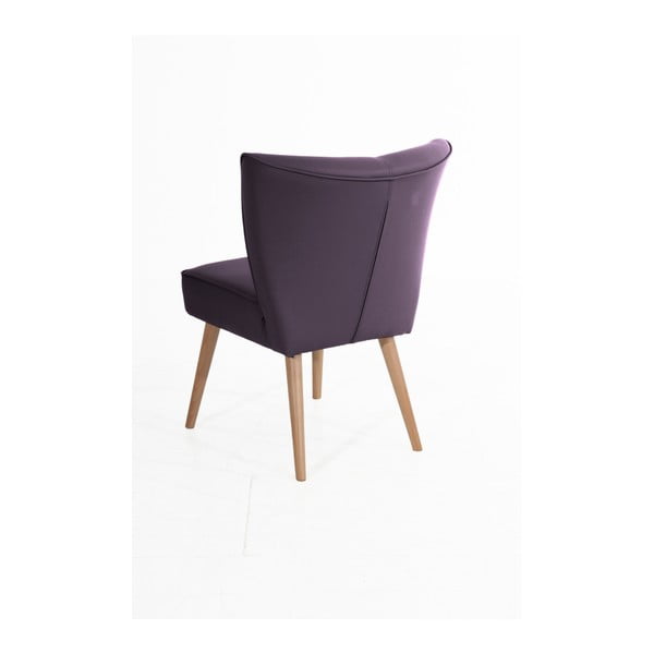 Fialové křeslo z imitace kůže Max Winzer Beni Imitation-image-1