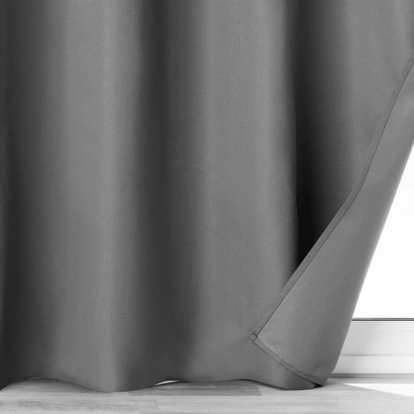 Antracitový zatemňovací závěs z mikrovlákna 140x260 cm Obscure – douceur d'intérieur-image-2