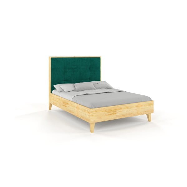 Dvoulůžková postel z borovicového dřeva Skandica Frida, 200 x 200 cm