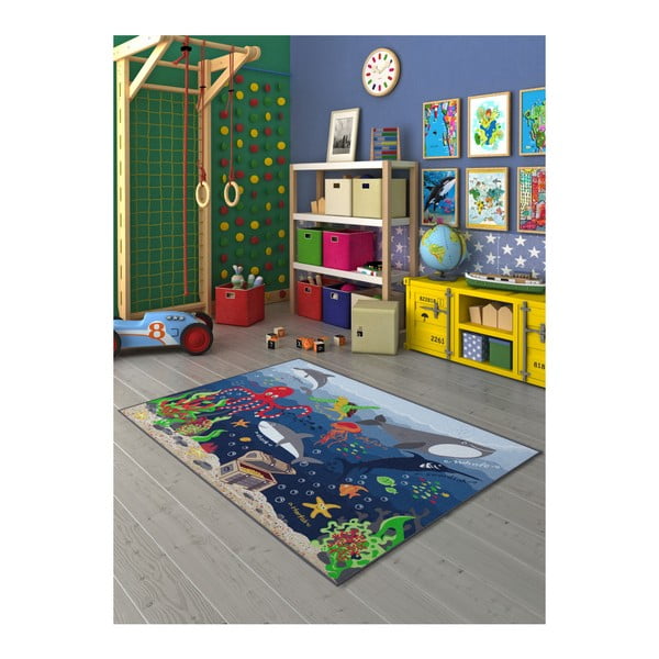 Dětský koberec s motivem podmořského světa, 200 x 290 cm