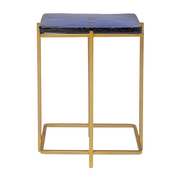 Odkládací stolek ve zlaté barvě Kare Design Lagoon, výška 50 cm