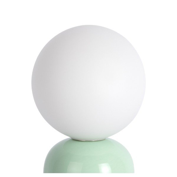 Keramická stolní lampa v mentolové barvě/hnědá (výška 26 cm) Firenze Pellet – Leitmotiv-image-3