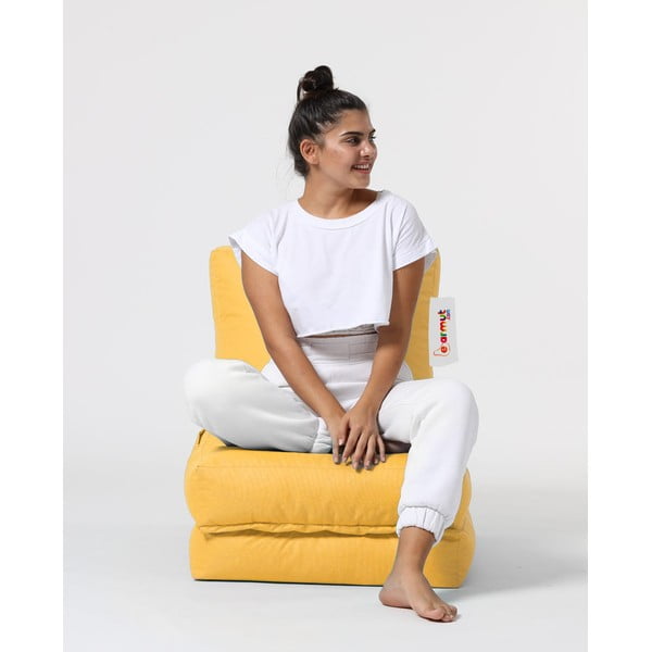 Žlutý sedací vak Siesta – Floriane Garden-image-1