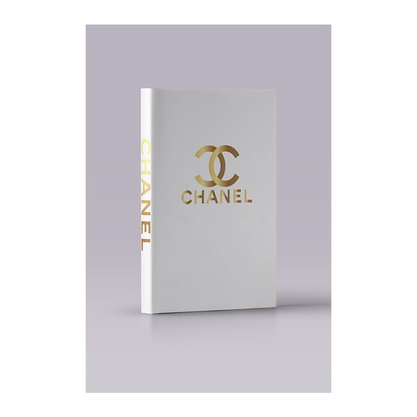 Dekorativní krabička ve tvaru knihy Piacenza Art Chanel Blanc