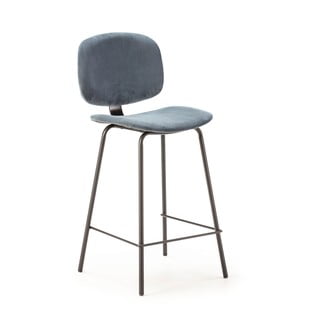 Modré barové židle v sadě 2 ks (výška sedáku 66 cm) Arus – Marckeric