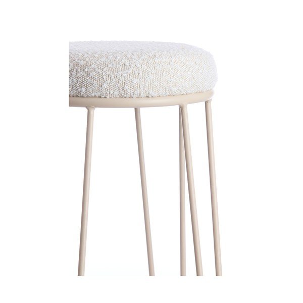 Krémová čalouněná barová stolička (výška sedáku 73 cm) Alice – Light & Living-image-2