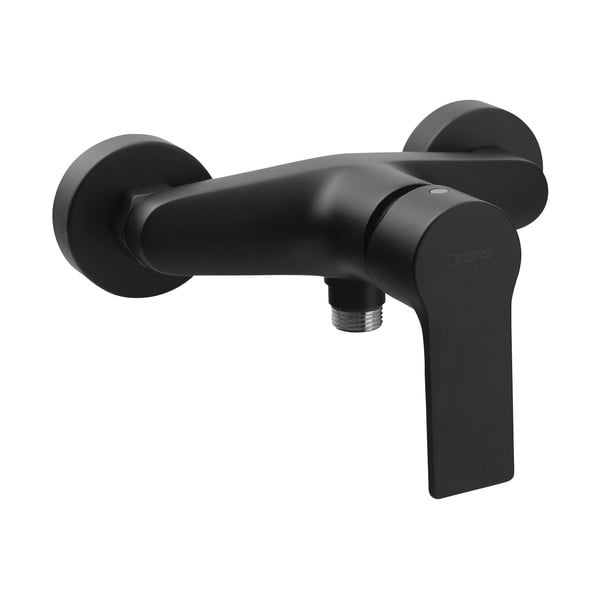 Matně černá nástěnná sprchová baterie (1 výstup) Pax – Sapho