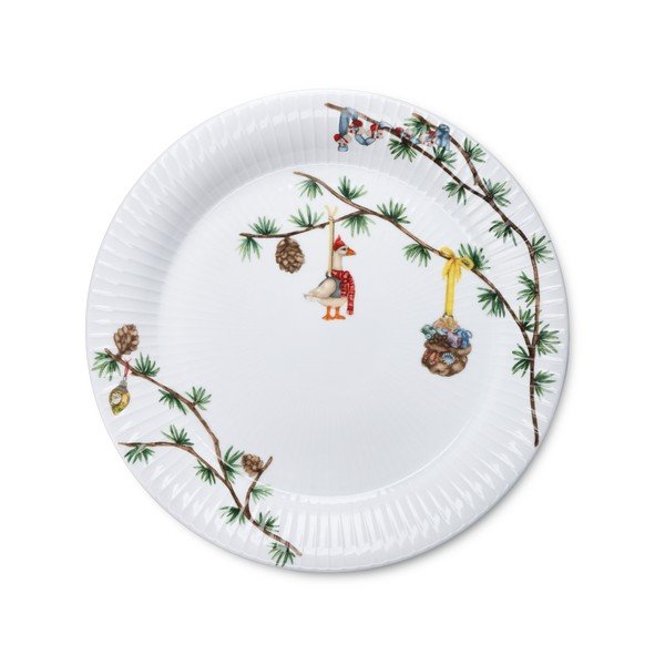 Bílý porcelánový talíř s vánočním motivem ø 27 cm Hammershøi Christmas – Kähler Design