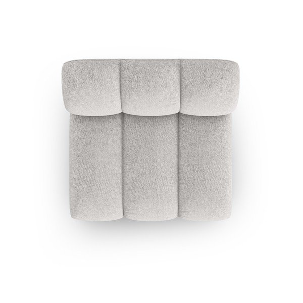 Světle šedý modul pohovky (středový díl) Lupine – Micadoni Home-image-3