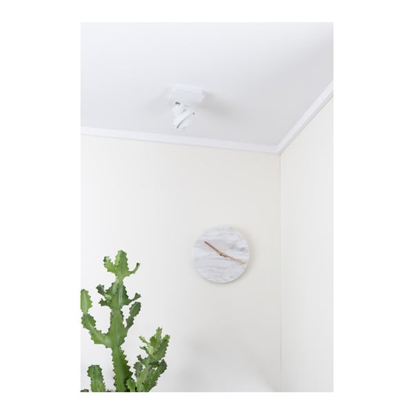 Bílé nástěnné mramorové hodiny Zuiver Marble Time-image-2