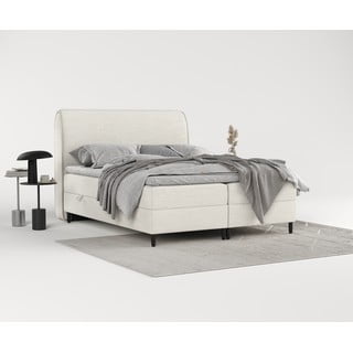 Krémová boxspring postel s úložným prostorem 180x200 cm Melba – Maison de Rêve