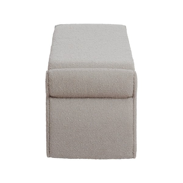 Béžová lavice z textilie bouclé Nafya – Light & Living-image-3