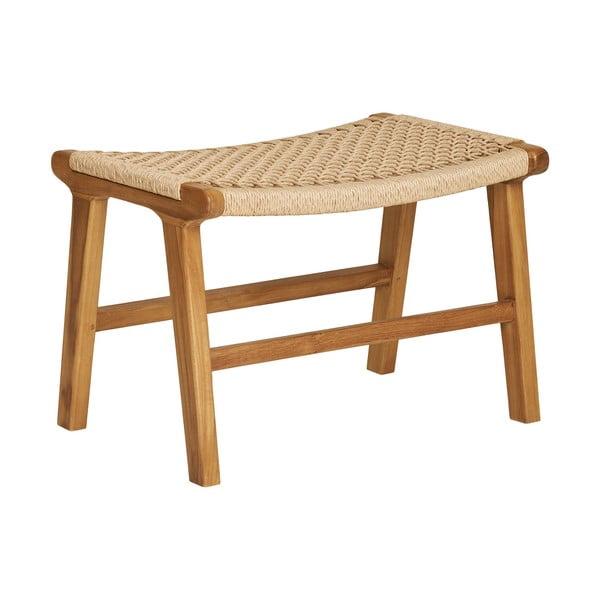 Křeslo s podnožkou s výpletem v přírodní barvě Derby – House Nordic-image-3