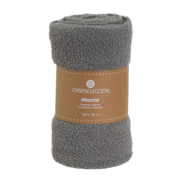 Šedá deka s beránkem 130x160 cm Sherpa Bouclé – Casa Selección-image-4