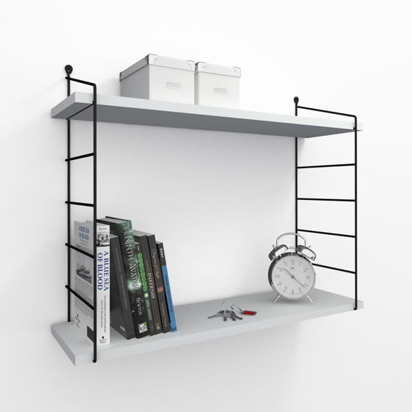 Bílá nástěnná police Garetto Armoni-image-1