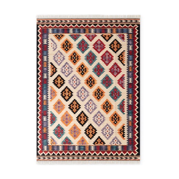 Červený oboustranný ručně tkaný vlněný koberec 200x290 cm Kamal Kian – Nouristan