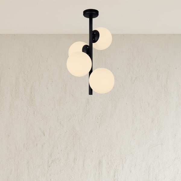 Černé závěsné svítidlo Squid Lighting Owl, výška 53 cm-image-3