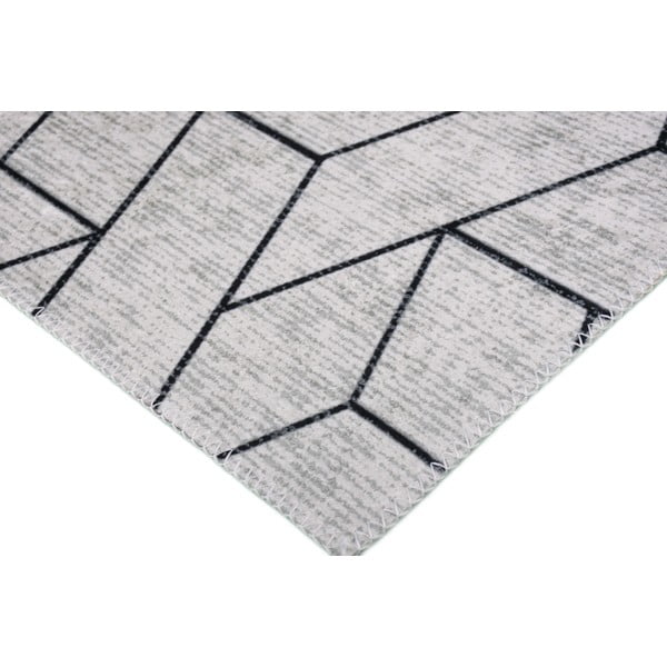 Světle šedý pratelný koberec 50x80 cm – Vitaus-image-2