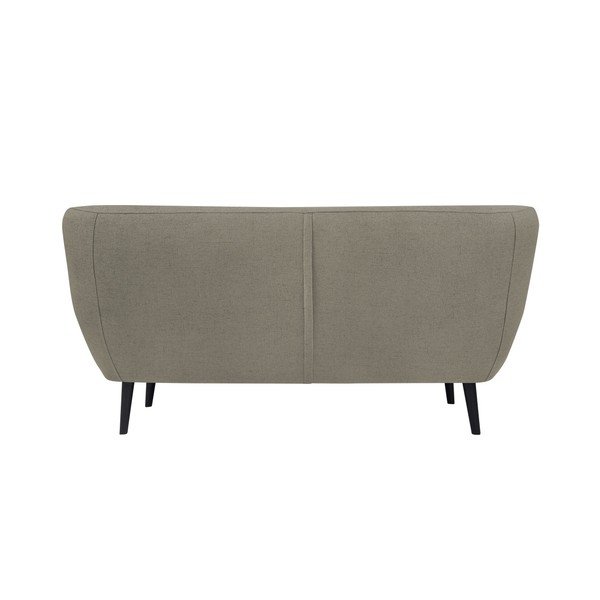 Hnědá dvoumístná pohovka s hnědými nohami Mazzini Sofas Piemont-image-1