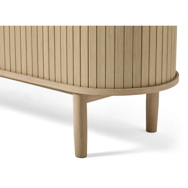 TV stolek v dekoru dubu v přírodní barvě 180x56x40 cm Meta – Unique Furniture-image-4