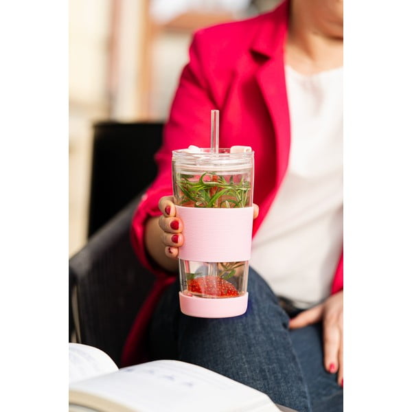 Růžový termo hrnek 600 ml Fuori – Vialli Design-image-2