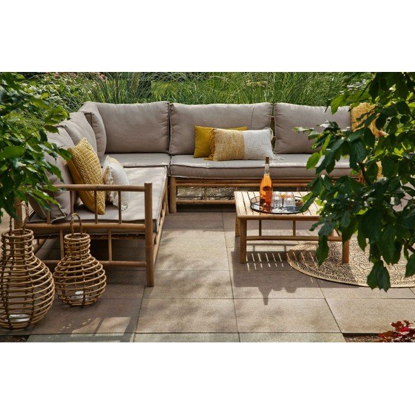 Rohový zahradní set z bambusu Exotan-image-2