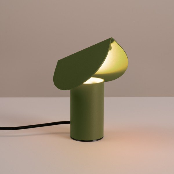 Khaki hliníková LED stolní lampa (výška 15 cm) BISCUIT – Thoro-image-1