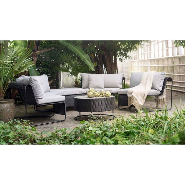 Šedý zahradní lounge set pro 5 Rindal - Bonami Selection-image-1
