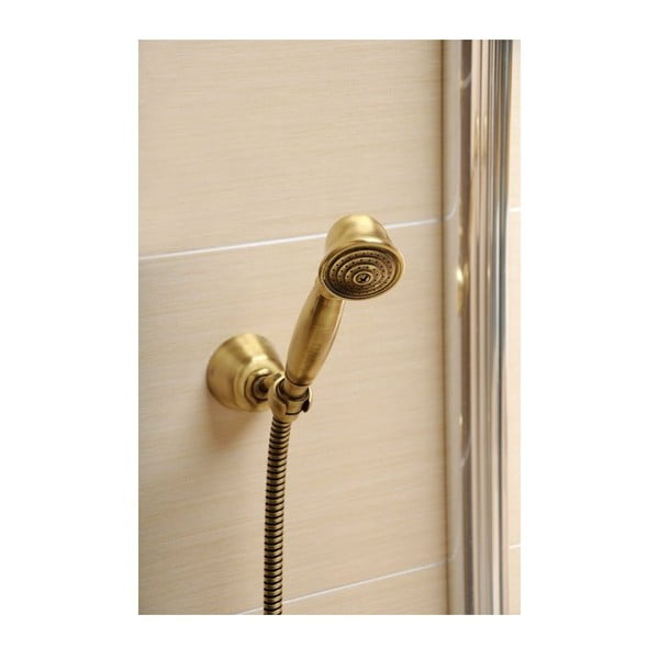 Mosazná sprchová hlavice v leskle stříbrné barvě ø 5 cm Antea – Sapho-image-1