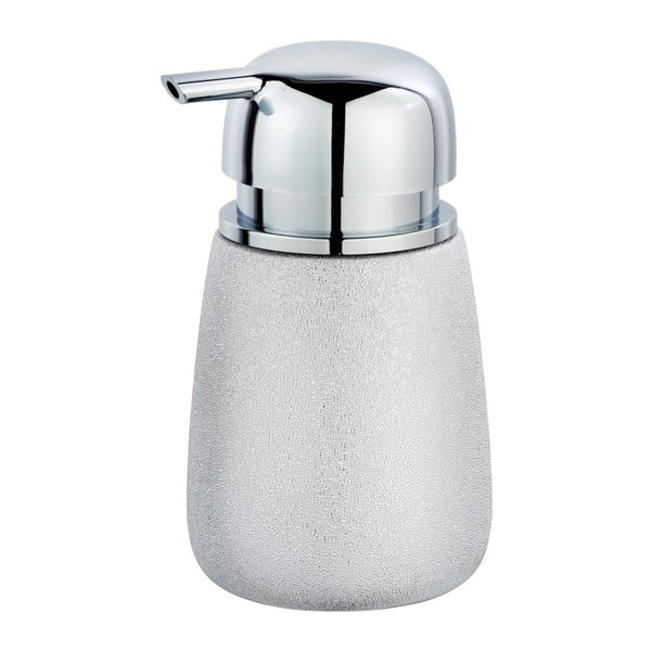 Keramický dávkovač na mýdlo ve stříbrné barvě Wenko Glimma