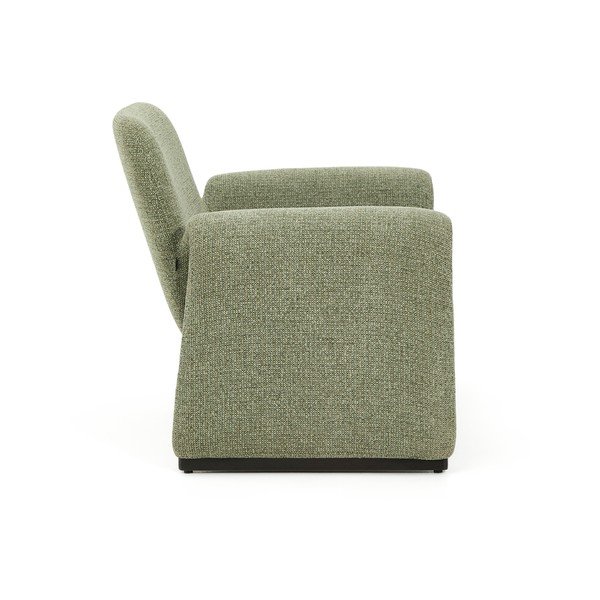 Zelené žinylkové křeslo Melvia – Kave Home-image-3