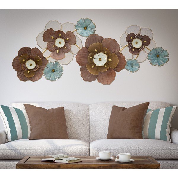 Kovová závěsná dekorace Mauro Ferretti Flower Opas, 154 x 66 cm-image-1