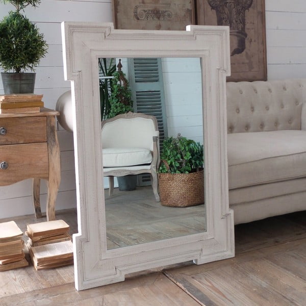 Zrcadlo White Antique, 75x105 cm