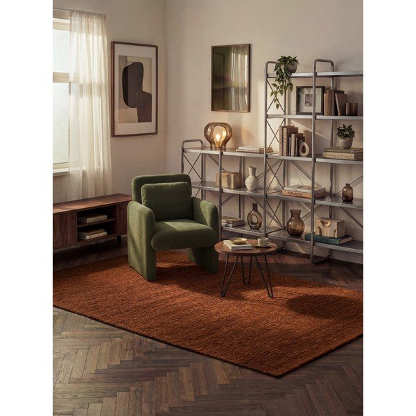 Hnědý ručně tkaný vlněný koberec 200x290 cm Bexley Woolwich – Ted Baker-image-1