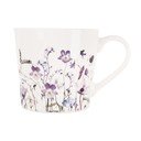 Bílý/fialový porcelánový hrnek 430 ml Louka – Orion