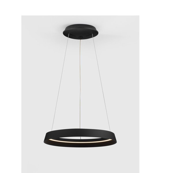 Matně černé hliníkové LED stmívatelné závěsné svítidlo se stínidlem z akrylového skla ø 45 cm Ormi – Nova Luce-image-3