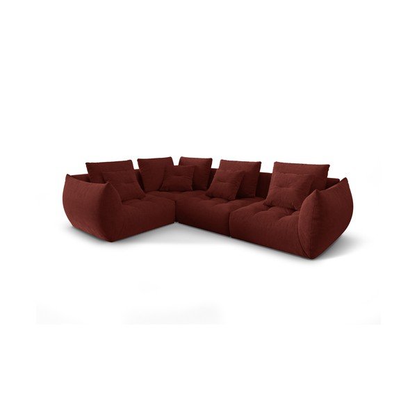 Červená rohová pohovka (levý roh/do L) Bloom – Micadoni Home-image-2