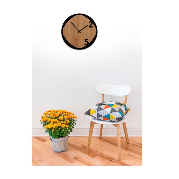 Hodiny Clock25 Wood&Black-image-3