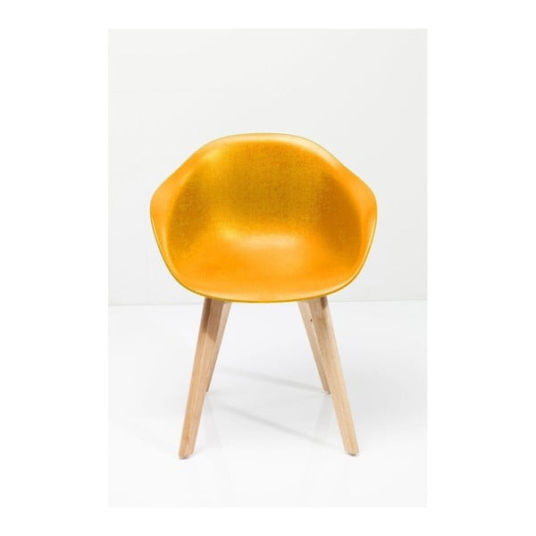 Sada 4 žlutých židlí Kare Design Forum