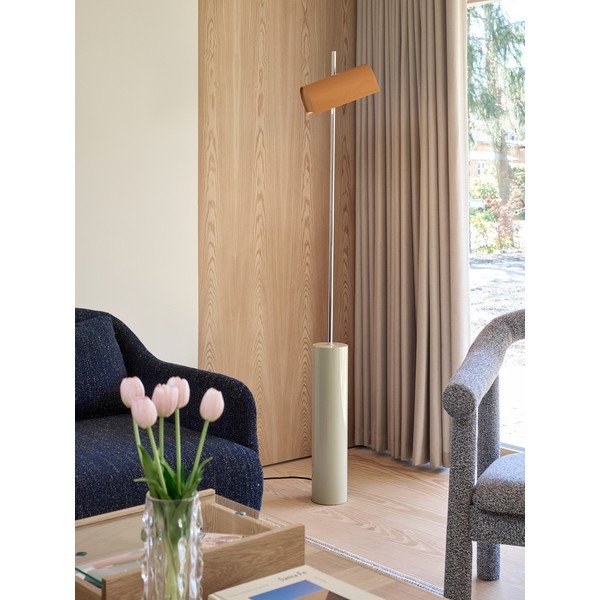 Oranžová LED stmívatelná stojací lampa (výška 160 cm) Reflector – Hübsch-image-4
