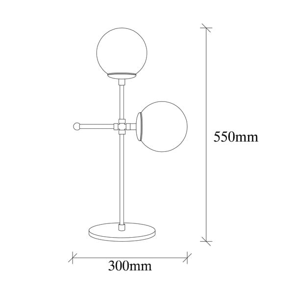 Stolní lampa ve zlato-bílé barvě Opviq lights Mudoni-image-3