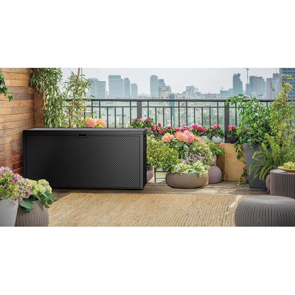 Tmavě šedý zahradní úložný box Emily – Keter-image-1