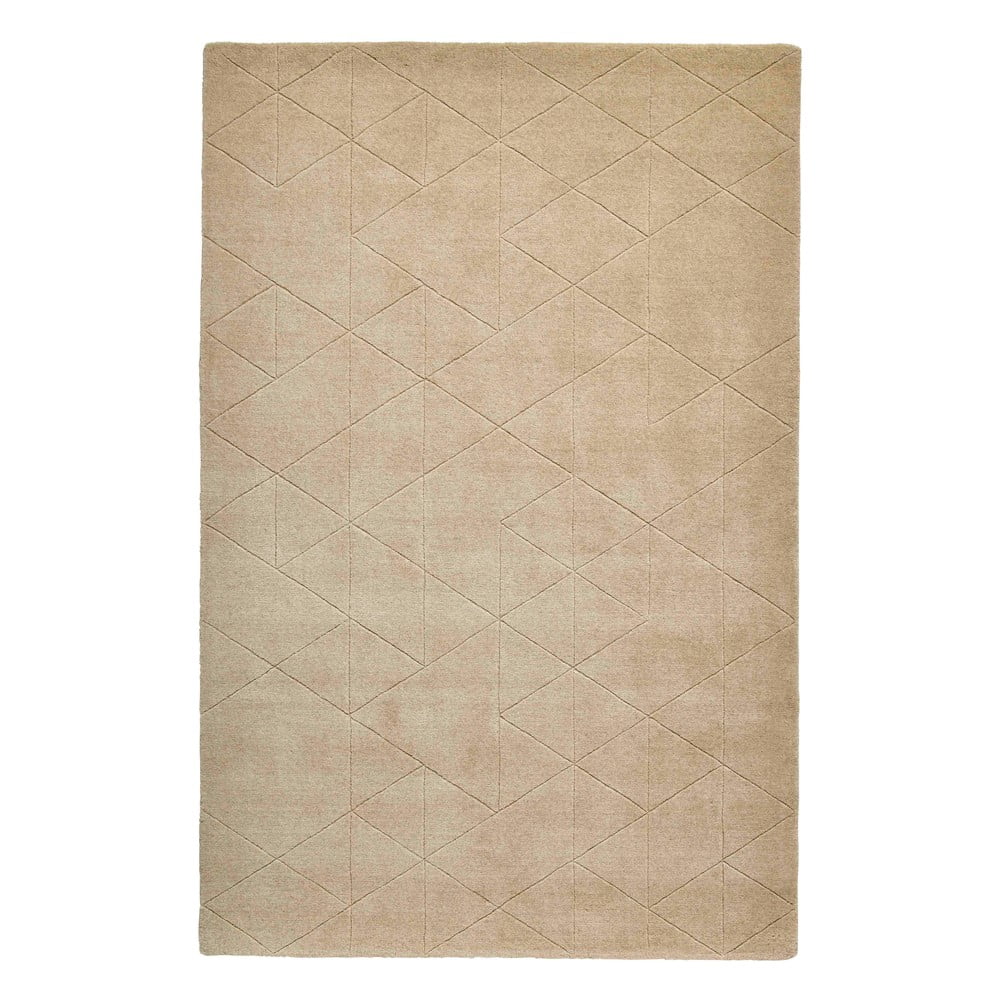 Béžový vlněný koberec Think Rugs Kasbah, 150 x 230 cm