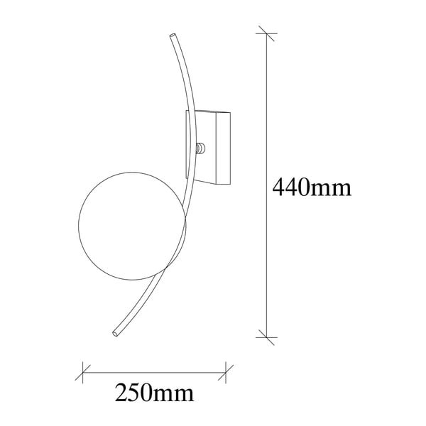 Bílé/černé nástěnné svítidlo Hilal – Opviq lights-image-2