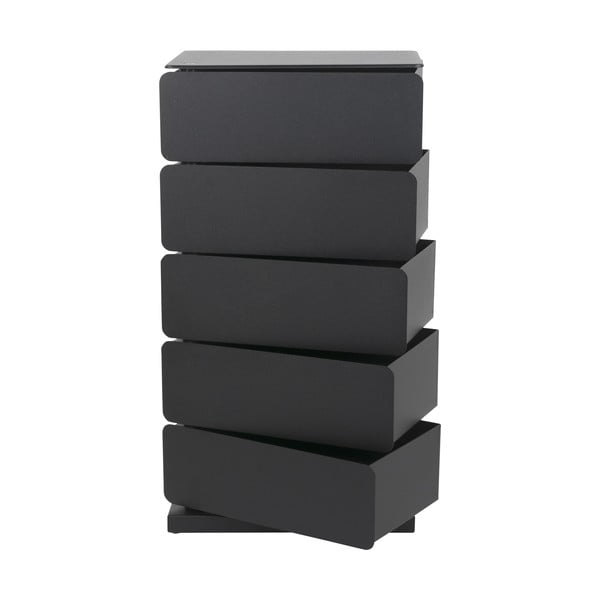 Černá kovová komoda 37x72x26 cm Joey – Spinder Design-image-2