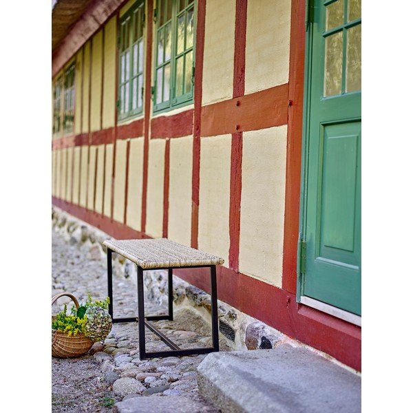 Ratanová zahradní lavice v přírodní barvě Adilly – Bloomingville-image-1