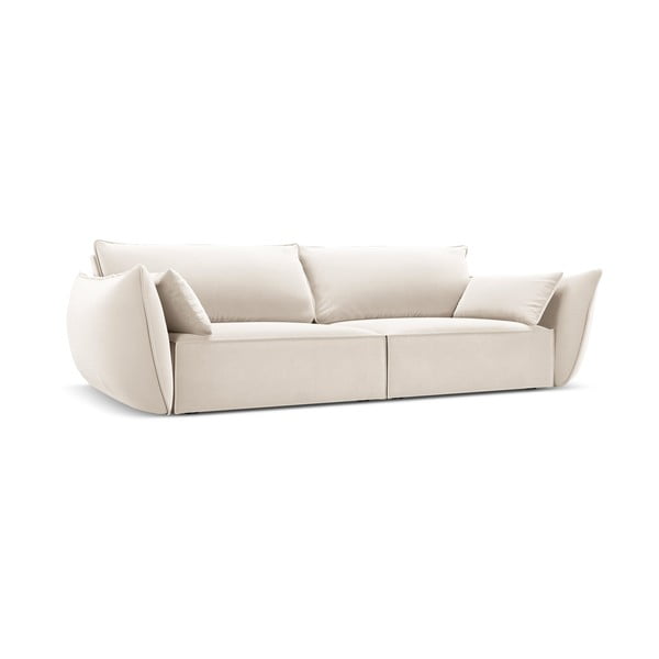 Béžová sametová pohovka 208 cm Vanda – Mazzini Sofas-image-2