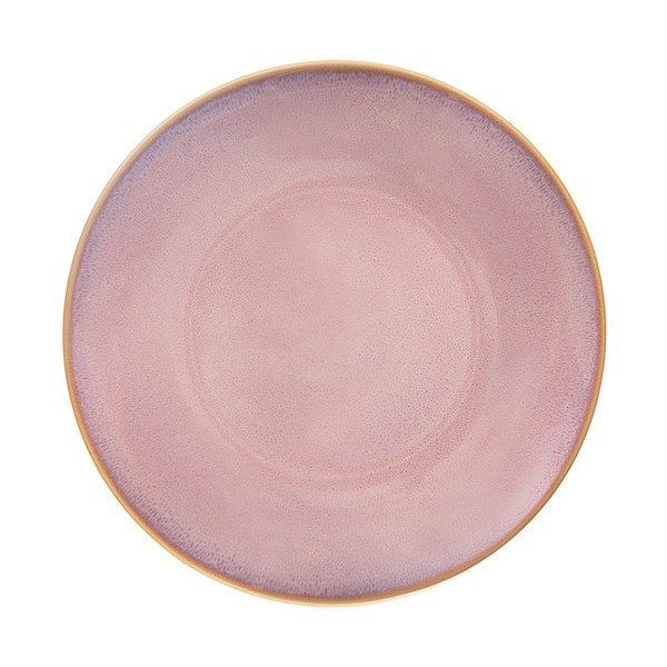 Růžový keramický talíř ø 27 cm Glaze – Orion
